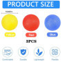 3 Pièces Silicone poignée balle, Anti-Stress Balle, Balle Reeducation Main, Personnes âgées Réadaptation Balles de Résistance Ba