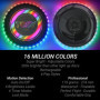 TOSY Disque Volant 16 Millions de Couleurs RVB ou 36 LED, Lumineux, Modes Intelligents, Auto on/Off, Rechargeable, Anniversaire,
