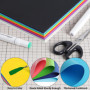 60 feuilles de papier cartonné coloré - A4 8,3 x 11,7 pouces / 15 couleurs 85Ib 230gsm 21x29,7cm Papier cartonné pour bricolage 