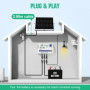 ECO-WORTHY Kit Panneau Solaire 25W 12V MONO : 25W Panneau Solaire + Support de Montage + Câble de connexion SAE + Contrôleur de 