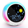 NEUTYPECHIC Reveil Enfant Educatif Jour Nuit, Bluetooth Snooze Reveil Pedagogique Bruit Blanc, Reveil Lumineux Enfant 5 Niveaux 