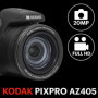 KODAK Pixpro Astro Zoom AZ405 - Appareil Photo Numérique Bridge, Zoom 40X, Grand angle de 24 mm, 20 mégapixels, LCD 3, Vidéo Ful