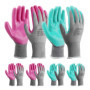 HAUSHOF Lot de 6 Paires de Gants de Jardinage Femme, Gants de Travail Anti-épines avec Enduits de Nitrile, pour Désherbage, Bêch