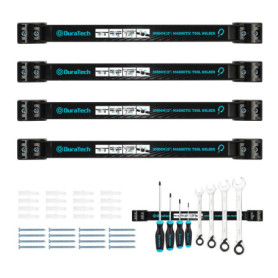DURATECH 4x Barre Magnétique pour Outils, Barre Aimantée Puissant Accroche Murale Outils, Porte Outils Mural Magnetique pour Mai