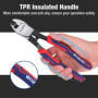 WORKPRO Pince Coupe-Câble 210 mm, Pince Coupante Électricien Idéale pour Couper les Câbles en Cuivre, en Aluminium et les Câbles