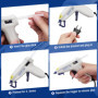 WORKPRO Mini Pistolet à Colle Chaude 10W avec 20 Bâtons de Colle 7x100 mm, Pistolet à Colle Electrique pour Petits Travaux Manue