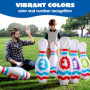 JOYIN Jeu de Quilles Gonflable Géant pour Fête de Rassemblement d'enfants et d'Adultes, Événements de Jour de Match, Fête Intéri