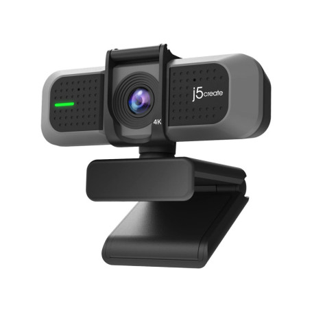 j5create Webcam Grand Angle 4K avec Microphone pour la vidéoconférence, la Diffusion en continu, l'enregistrement en Ligne, Comp