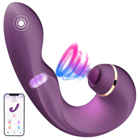 Vibromasseurs Feminin à Distance, 3 IN 1 Sex Toýs Femme En Silicone Gode Vibromasseur Vaginette Point G Stimulateur Avec 10x5x5 