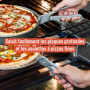 Chef Pomodoro | Pince de Plaque Pizza, Pince à Four Anti-brûlure en Fonte d'Aluminium Robuste 20,3 cm - Pince de Cuisine pour Pl
