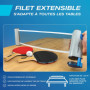 PRO SPIN Filet de Ping Pong Portable pour Jouer Partout - Filet Ping Pong Rétractable pour Toute Table avec Sac de Rangement Pra
