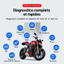 TOPDON TOPSCAN MOTO Outil de diagnostic OBD2 pour moto – Outil de diagnostic Bluetooth sans fil pour BMW, Ducati, Harley-Davidso