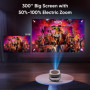 [App Intégrée] Projecteur, Auto Keystone/Focus Électrique, WiFi BT Vidéoprojecteur Native 1080P 4K Supporté, 270°Rotation Zoom 5