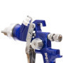 IPOTOOLS Pistolet à Peinture HVLP H-827P - Professionnel Pour Carrosserie, Godet 600 ML, Buse Acier Inoxydable 1.3mm + 2 Jeux de