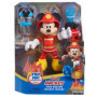 Mickey Mouse- Figurine 15,2 cm. -Pompier Mickey Adventure, 38121, Multicolore