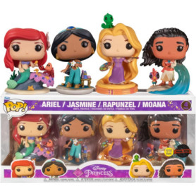 Funko Pop! Disney Princess - Ultimate Princess Glow 4-Pack