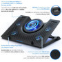 EMPIRE GAMING - Turboost Aluminium Refroidisseur a air PC Ordinateur Portable Gamer - 5 Ventilateurs - Support 12 à 17 Pouces - 