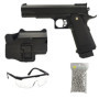 Saigo Defense Pack Airsoft Pistolet Modèle High Capa+ à Ressort/Matière: Métal/Puissance 0.5 Joule/Livré avec Accessoires
