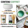 ORIGEENS MATCHA KIT avec Fouet matcha, Bol Matcha, Thé Matcha BIO Japonais | Bol Artisanal du Portugal | Coffret cadeau