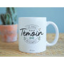 Manahia Mug Témoin Homme - Je suis un Témoin de compet' - Avec boite Kraft - Imprimé en France - 330 mL Céramique - Annonce Témo