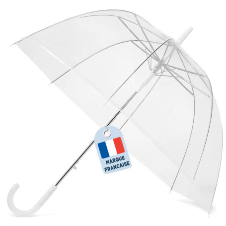 O³ Parapluie Transparent Cloche-Parapluie Resistant au Vent-Grand Paraluie Idéal pour de Jolies Photos de Mariage-Léger et Facil