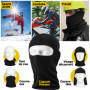 nedit Cagoule Moto - Cagoule Masque de Ski Homme & Femme (Noir) QUALITÉ SUPÉRIEURE - Cagoule Ski avec Protection Anti UV - Taill