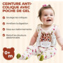 Bouillotte bebe anti colique ❘ bouillotte bebe - Soulage les douleurs d'estomac et coliques - Ceinture peluche thérapie chaude o