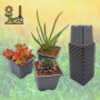Verdonia 70 Godets Plastique 8cm pour Semis, Repiquage, Bouturage Réutilisables et Résistants - Pots Pratiques avec Trous de Dra