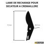 Garden Factory - Lame de Rechange pour Sécateur de Jardin à crémaillère - Ressort - Accessoire de Montage - Lame et Ressort de S