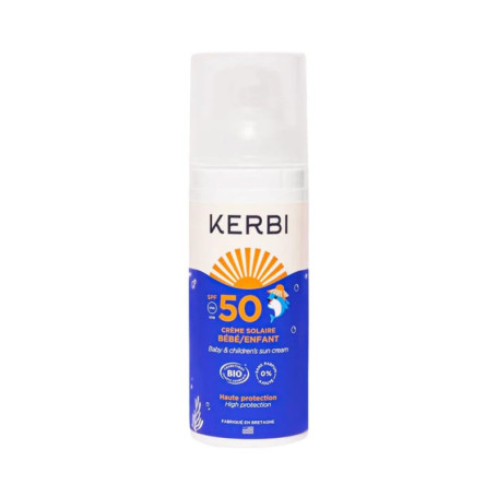 Crème Solaire SPF 50+, pour visage et corps, 99% d'origine naturelle, certifiée BIO, texture agréable, sans parfum, bébé, enfant