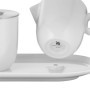 WMF Barista Sucrier de 130 ml et pot à crème/lait en porcelaine de 170 ml avec couvercles, soucoupe, pot à lait, passe au lave-v