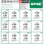 SPAX Box Systainer³ T-Loc pour la construction de meubles, set de vis avec 2.900 vis en 12 dimensions, 5 embouts T-STAR plus inc