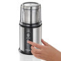 Cloer 7419 Moulin à café et à épices électrique, 2 conteneurs amovibles, pour pesto, herbes, noix et grain, jusqu'à 80 g de grai