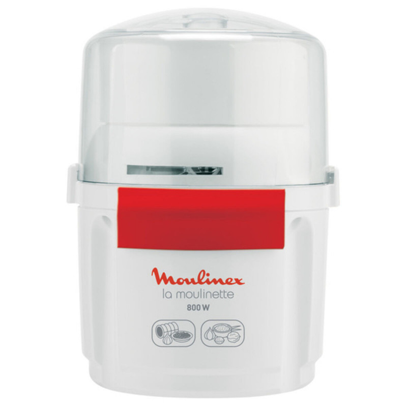 Moulinex AD560120 hachoir électrique 0,25 L 800 W Blanc, Rouge