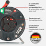 Brennenstuhl Garant V2 Enrouleur de câble IP44 40 m pour l'extérieur (fabriqué en Allemagne, câble de couleur orange, utilisatio