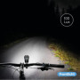 FISCHER Twin Stop 100 Lux Kit d'éclairage LED pour vélo avec Feux de Route et Mode capteur, Longue durée de Vie, boîtier en Alum
