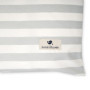 Julius Zöllner Housse pour matelas à langer en coton bio - Rayures organiques - Taille 85/75 cm