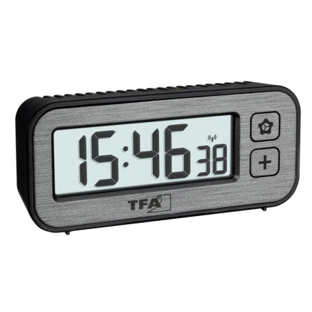 TFA Dostmann 60.2522.10 Réveil numérique sans Fil avec Interrupteur de température et d'humidité avec valeurs maximales et minim