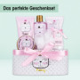 Accentra - Set cadeau Princess Kitty pour filles & femmes - Kit douche 7 pcs avec bain moussant, exfoliant, gel, lotion pour cor