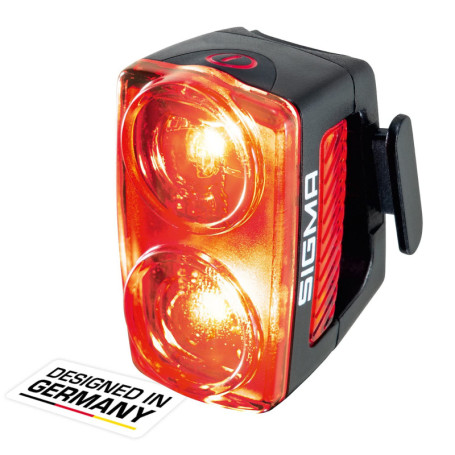 SIGMA Buster RL 150 | Feu arrière de vélo avec Fonction Stop & Cinq Modes d'éclairage | Feu arrière de vélo à LED avec Une porté