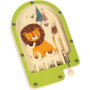 small foot Mini Jeu de Flipper Lion en Bois, Jeu de Flipper, Jeu d'adresse, à partir de 3 Ans, 12607