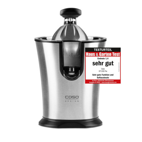 CASO CP 330 Pro - Presse-agrumes design, presse-agrumes électrique et puissant avec cône de pressage universel en acier inoxydab