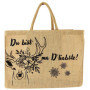 Domelo Paniers de courses. Sacs de shopping en jute. Grand sac panier, sac de plage imperméable. Sac en jute comme sac de bain, 