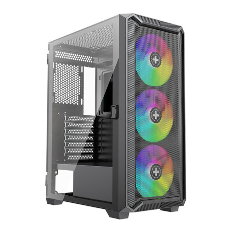Xilence X613 XILENT Blade II Boîtier PC Gaming, 3X Ventilateurs ARGB 120mm, Boîtier ATX Midi Tower, Mesh Front Panel pour Une Bo
