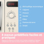 COMFEE' Micro-ondes Rétro avec 8 MENUS PRÉRÉGLÉS , 5 Niveaux de Puissance de Cuisson, 20 L, 800 W, Cuisson Express 30S, CMSRO 20