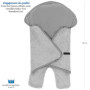 ZAMBOO Couverture Enveloppante Bébé avec Pieds, Nid d'ange Bebe Hiver Polaire pour Sièges-Auto (Convient Bébé Confort, Cybex, Rö
