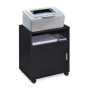 relaxdays Caisson de Bureau, 3 Compartiments & Porte, Salle de Travail, aggloméré, Rangement, HLP 57x48x34 cm, Noir