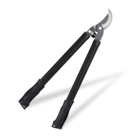 Relaxdays Élagueur Bypass, épaisseur de Coupe 20 mm en Bois Vert, préserve Les Plantes, Lame Acier, sécateur, Noir