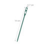 Relaxdays Attaches de Plantes, Lot de 200, 14 cm, Liens de Serrage réglables, réutilisables, Fixation Jardin, Vert
