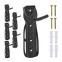 Relaxdays Support vélo Mural en Lot de 6, Charge maximale : 25 kg, Suspension Verticale, métal (Acier), Noir